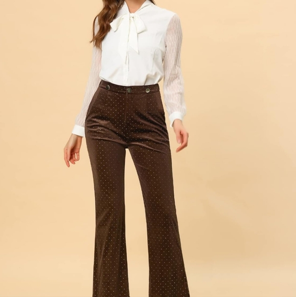 Amazon Velvet Pants/Suspenders with Silver Accents, New in Package, sz Large - Picture 3 of 7